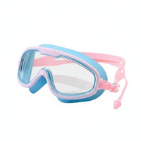 Waterproof Swim Goggles with Earplugs HD Vision Swimming Goggles Leak-Proof Pool Glasses Comfortable Fit for Adults, Diving, Training
