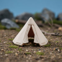 2 Pieces 1:64 Camping Tent Miniature Scene Decoration Display Decor Realistic