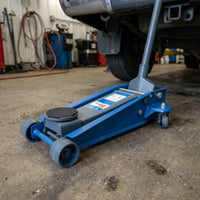 Gearbox Jack with Chain 3-Ton Slim-Profile Gearbox Jack Lift Wheeled Heavy-Duty for Mechanics, Workshop, Garage
