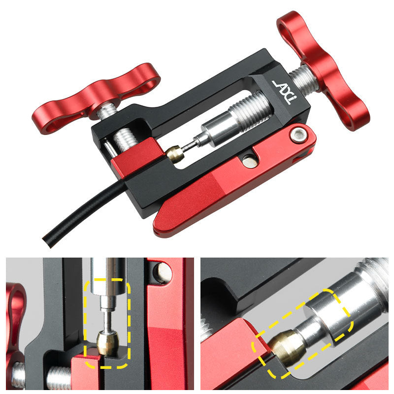 AXI Bicycle Brake Oil Needle Installation Tool Kit with Hose Cutter and Olive Insertion Tool