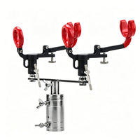 Portable Fishing Rod Holder with Universal Swivel Bracket