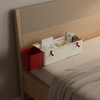 Bed Rail Organizer No Installation Bedside Hanging Organizer for Dorm Room