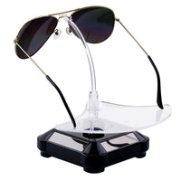 Solar Powered Rotating Display Stand for Watches, Phones, Glasses
