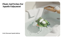 Floats and Swims Wind-up Frog Toy No Battery Needed Swimming Frog Toy Cute Design for Toddlers, Infants, Bathtime