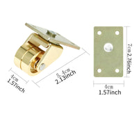 4 Pieces Music Instrument Hardware Dual Wheel Piano Caster Replacement