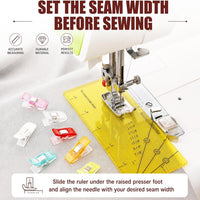 10 Triangle Sewing Chalk, 50 Fabric Clips, 1 Ruler Set