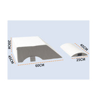 Adjustable Leg Angled Pillow Semicircular Cutout Angled Leg Pillow Sloped