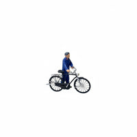 1:64 Scale Human Figure High Intricacy Saluting Armed Forces Member Miniature Man with Pedal Cycle Model Collectible Vintage