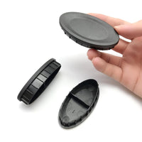 Exercise Bike 80x40 Flat Oval Tube Roller Foot Cover, Plastic Tube Plug