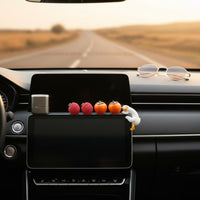 Cute Car Figurine Easy Installation Mini Fruit Car Ornament for Women