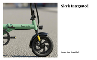 Electric Folding Bike, Mini, Portable, Double Braking