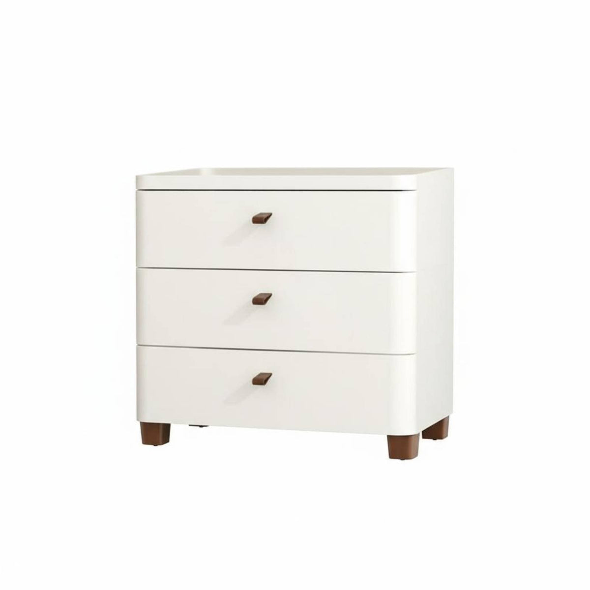 Slim Bedside Table with Drawer Space-Saving Nightstand Multi-Purpose for Bedroom