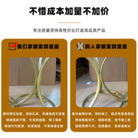 Light Luxury Marble Side Table Round Metal Coffee Table