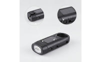 Rechargeable Hand Crank Solar Flashlight Portable Flashlight with Power Bank Compact Torch Led for Hikers, Campers, Emergencies, Camping, Car Kits