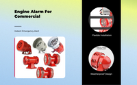 Engine Alarm System, High-Decibel Emergency Alert Horn