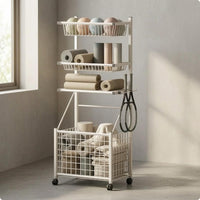 Sports Gear Organizer Trolley Rectangular Frame Ball Storage Trolley Large