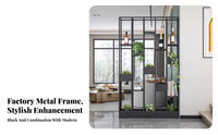 Industrial Design Freestanding Geometric Divider Multi-Functional Slatted Partition with Shelves Modern Design Household Furniture Does Not Block Light for Apartment Dwellers, Interior Designers, Closed Closed off Ice Managers, Living Room, Entrance, Bar
