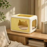 Enclosed Pet House Semi Closed Pet Shelter Anti-Slip Bottom for Indoor