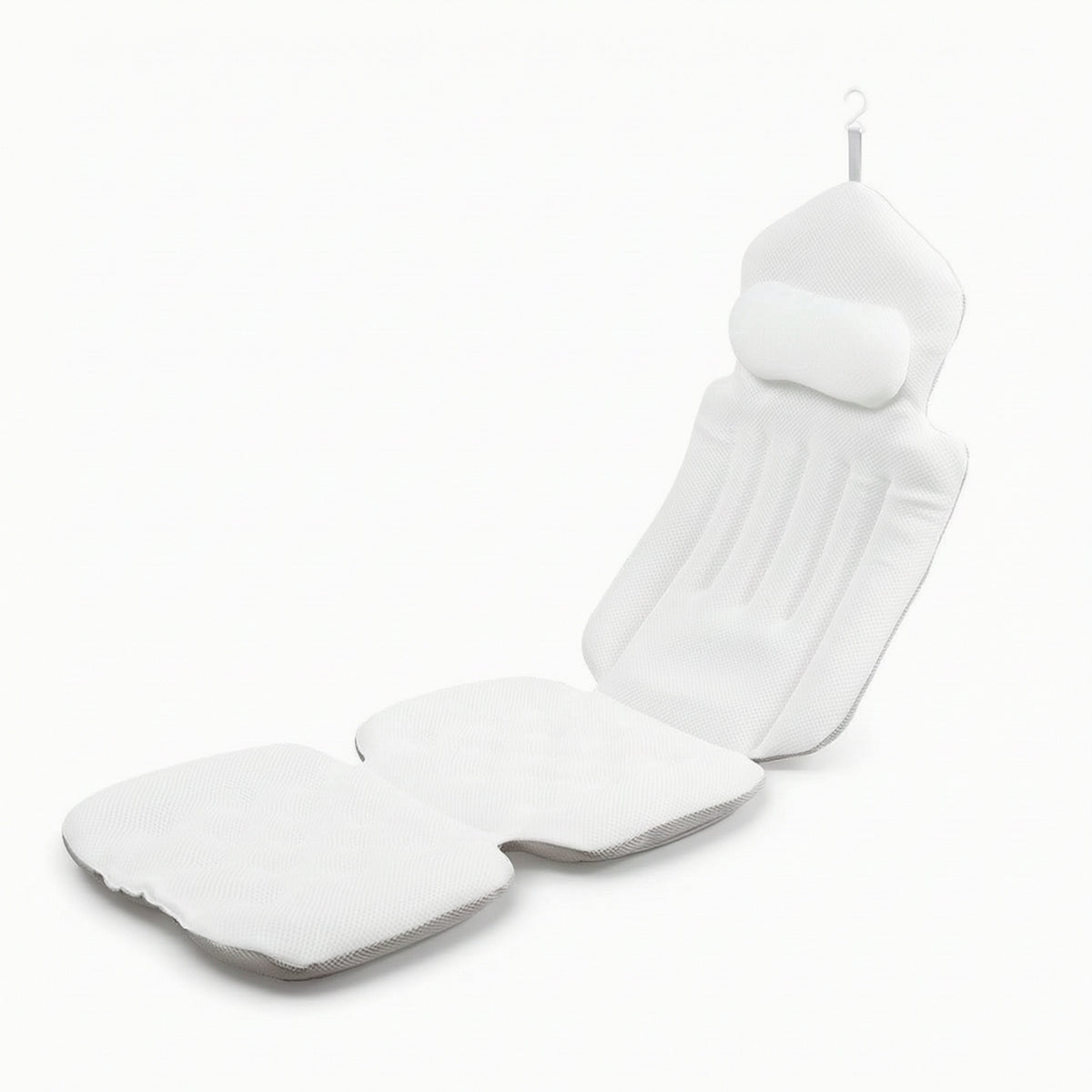 Full Body Bathtub Reclining Cushion Breathable Bath Cushion with Headrest Hanging Bath Pillow with Headrest Luxury for Adults