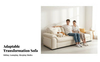 Foldable Design Fold-expandable Loveseat Bed Multi-Functional Sleeper Sofa Space-Saving transformable Couch Abrasion-resistantResistant for Apartment Dwellers, Pet Owners, Homeowners, Small Apartments, Guest Room, Bedroom