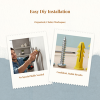 Automatic wall anchors for fast DIY
