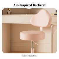 Adjustable Caster Stool with supportrest Rolling Casters for lab, Home Users