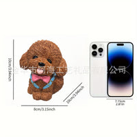 跨境新款可爱泰迪眼镜架桌面家居装饰