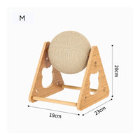 Claw Sharpening Cat Ball Scratcher Stand Sturdy Cat Scratching Ball Stable Design Pet Supplies Furniture Protection