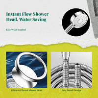 Adjustable high-pressure shower head