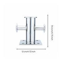 Cross Bollard Integrated Casting Dock Bollard Easy Installation for Marina