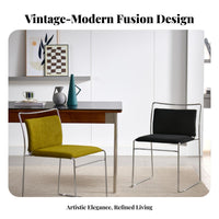 Upholstered Cantilever Chair Versatile Use Seating Furniture Ergonomic Supportrest Non-Slip Leg Pads for Office, Cafe