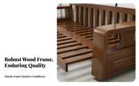 L-Shaped Wooden Sofa Traditional Chinese design Living Room Furniture All-Season Use Sectional Couch for Apartment Dwellers, Home, Lounge Area, Office