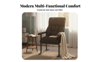 Reclining Lazy Sofa Chair Easy Assembly Upholstered Recliner Chair Adjustable Office Armchair Stain-Resistant Single Person Sofa