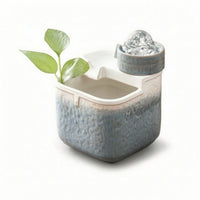Desktop Water Fountain USB-Powered Tabletop Fountain with Sphere Glazed for Desk