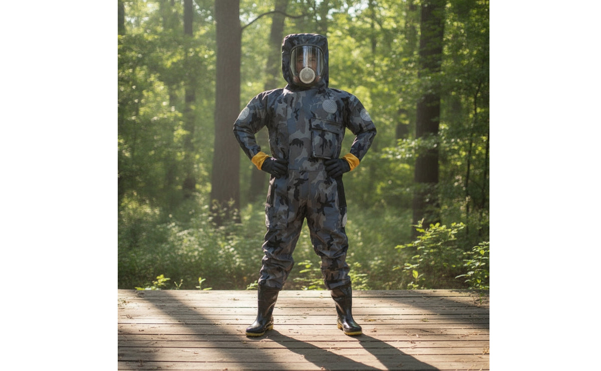Bee Suit with Hood One-Piece Beekeeping Suit with Gloves Professional for Colony Inspection
