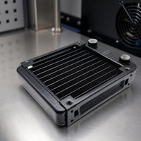 Black-Cooling Heat Exchanger Aluminum Liquid-Cooling Heat Exchanger Compact Heat Exchanger High-Performance for DIY Builders