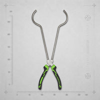 Long Handle Crucible Tongs Anti Slip Grip Coiled Loaded Crucible