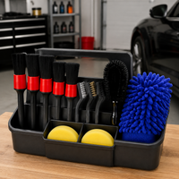 Full Detailing Car Cleaning Kit Microfibre Car Wash Kit with Wheel Brush
