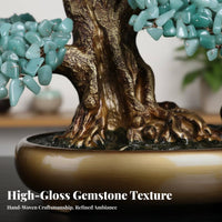 Citrine Wealth Tree Handmade Citrine Fortune Tree House Decoration for Spiritual Seekers, Living Room, Entrance Hall