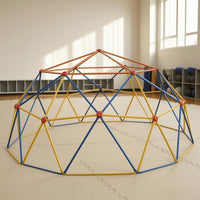 Kids Climbing Dome  -Colorful Climbing Structure Frame Holds Playground Equipment for Ages 4 to 10, Children, Backyard