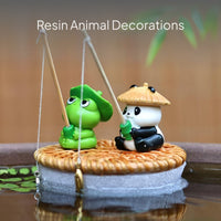 Buoyant Fishing Animal Resin Decor for Water Habitats