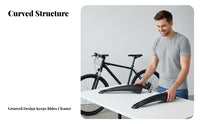 Mountain Bike Mudguard Set Long-Lasting Mountain Bike Fenders All-Terrain Bike Spray Guards Lightweight Cycle Mudguard