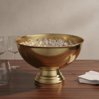 Champagne Bowl Electroplated Finish Vino Chiller Large Capacity Champagne Chiller for Bartenders, Party