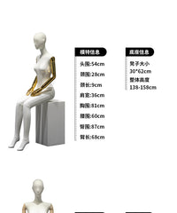 EP雅莹服装店模特道具半全身挂件手人偶女装橱窗平肩假人台展示架