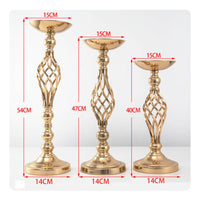 Twisted Iron Candle Holder Weighted Base Modern Metal Candle Holder Glossy