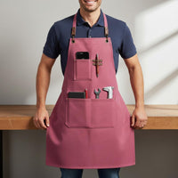 Canvas Work Apron Waterproof Work Apron Thickened for Gardeners, Mechanics