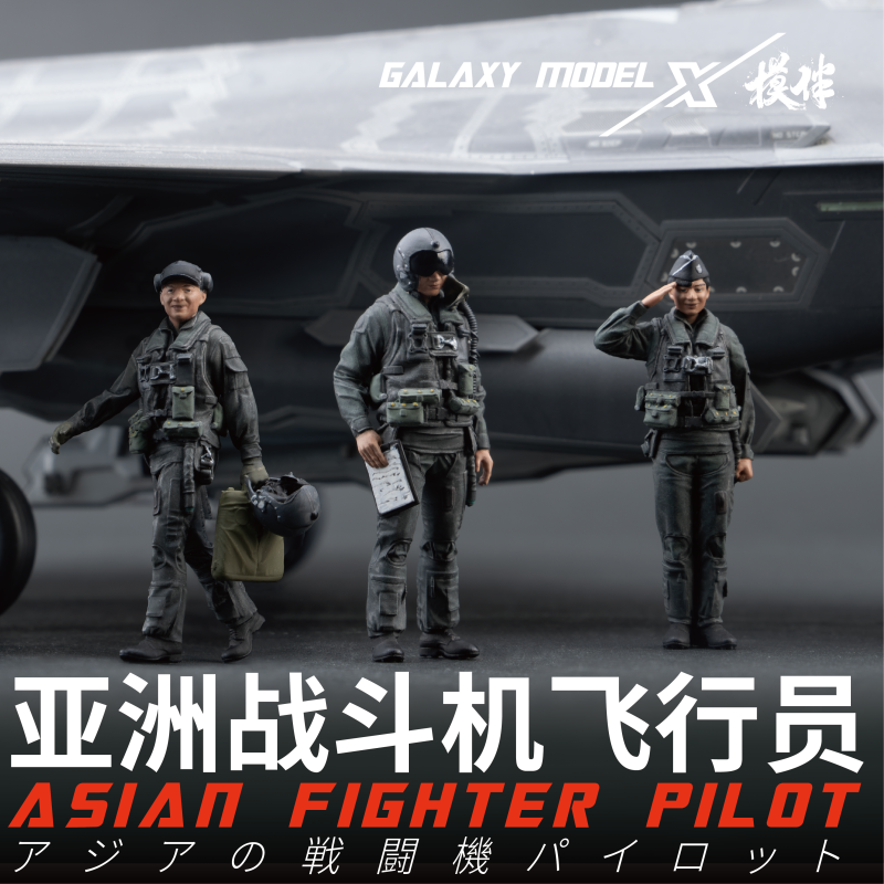 Xinghe Moban Asian Fighter Pilot 1/48 3D Printed Model