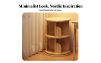 Revolving Tower Shelf 360-Degree Rotation rotating Book Tower Floor-Standing