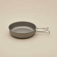 1.5L Titanium Frypan Compact Backpacking Skillet Long-Lasting for Travel