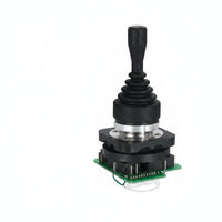 Water, Oil, and Dust Resistant 4 Position Joystick Switch High Reliability Four-Directional Joystick Switch Silver Alloy Contacts Flame Retardant Casing for Machinery Operators, Technicians, Engineers, Hoists, Control Panels, Cranes